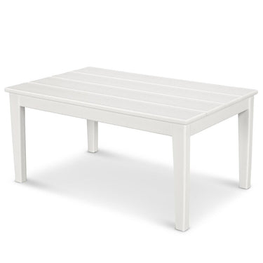 POLYWOOD Newport 22 X 36 Inch Coffee Table - White